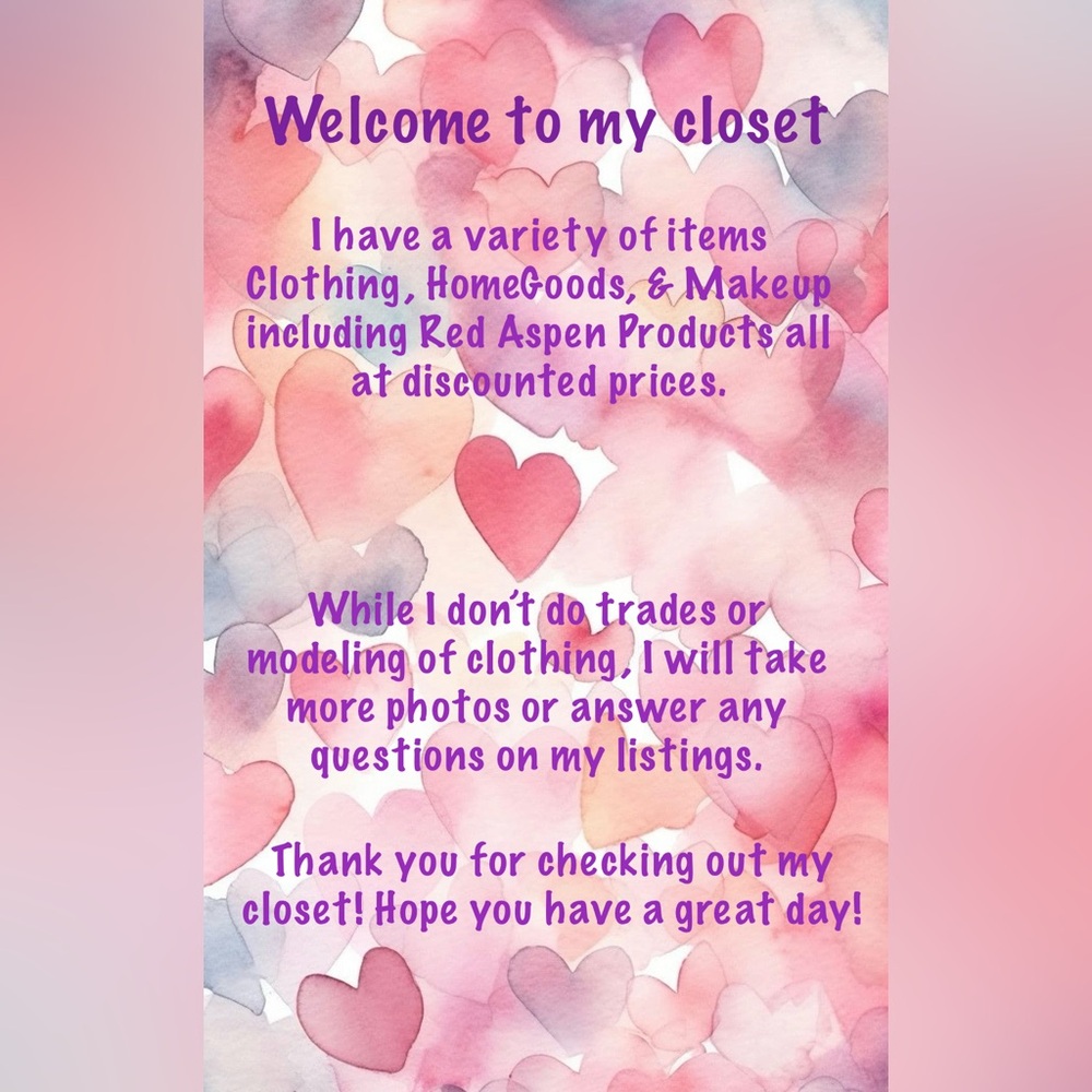 Welcome to my closet!